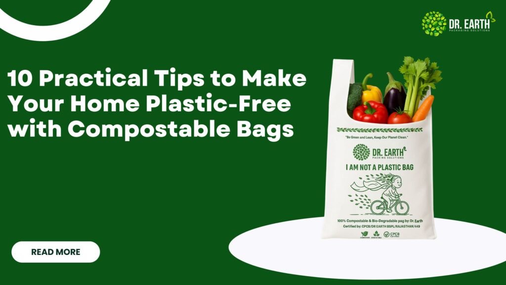 Compostable bags for plastic-free