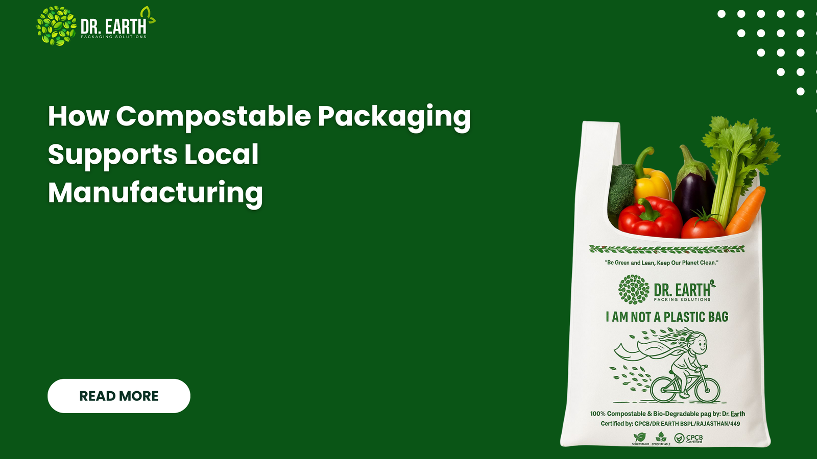 Compostable packaging local manufacturing