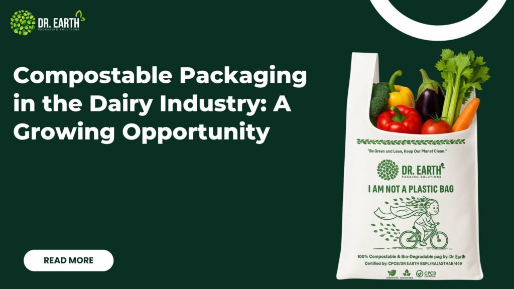 Compostable packaging in the dairy