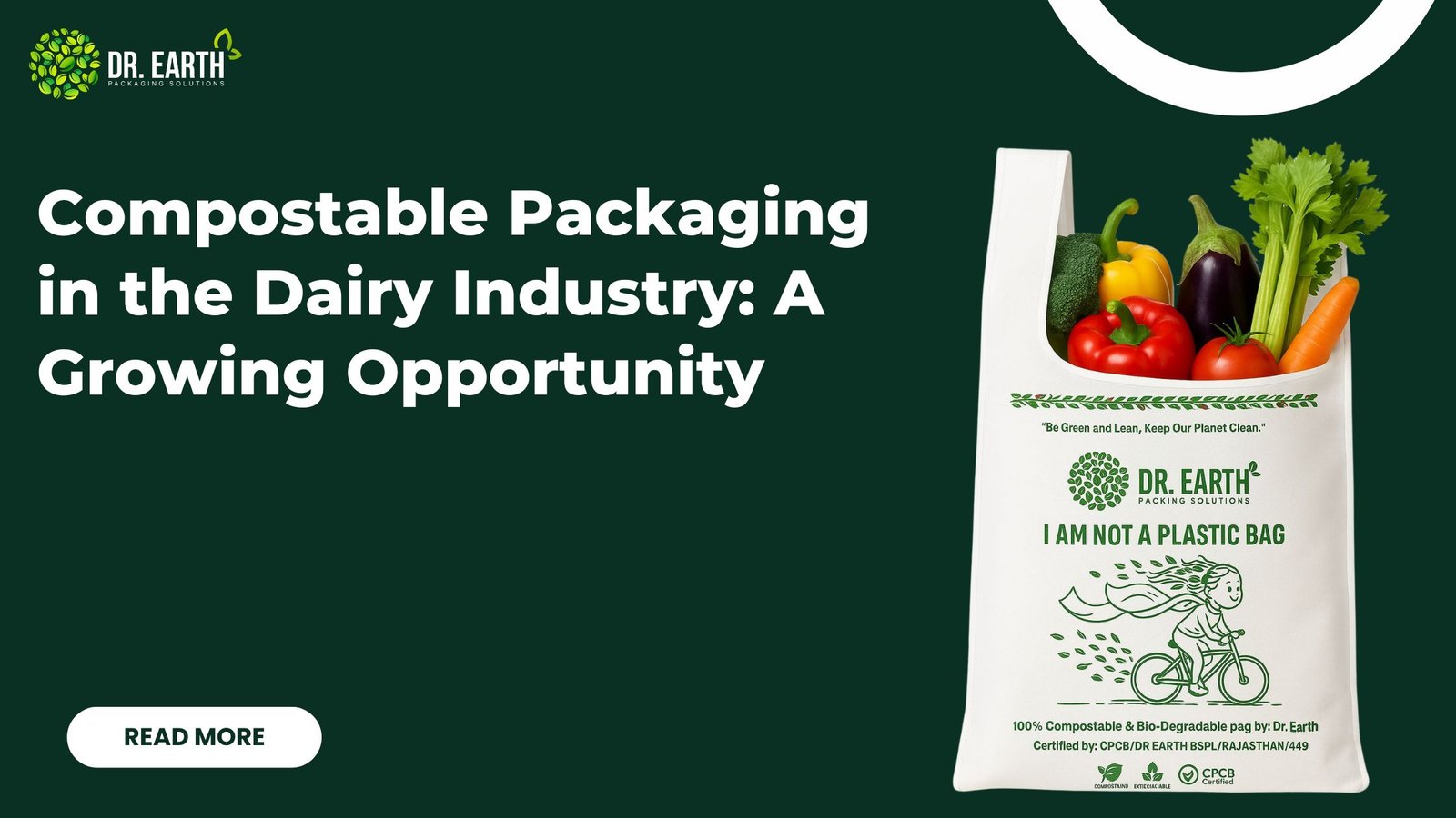 Compostable packaging in the dairy
